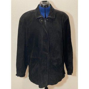 Talbots - Black Leather Jacket - Size Small